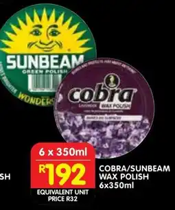 Shoprite Cobra/ sunbeam wax polish offer