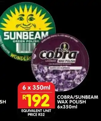 Shoprite Cobra/ sunbeam wax polish offer