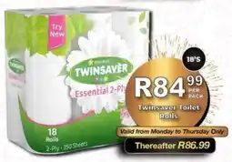 Take 'n Pay Twinsaver Toilet Rolls offer