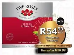 Take 'n Pay Five Roses Tea Bags offer