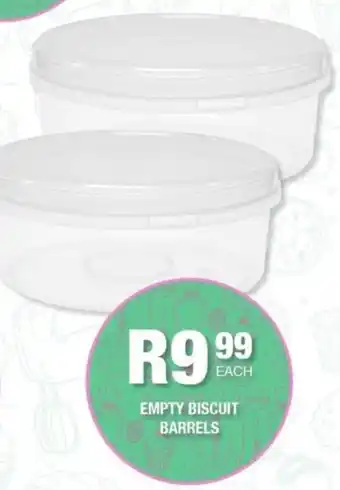 Take 'n Pay Empty biscuit barrels offer