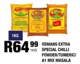 Take 'n Pay Osmans extra special chilli powder/ tumeric/ a1 mix masala offer