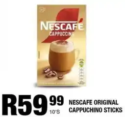 Take 'n Pay Nescafe original cappuchino sticks offer