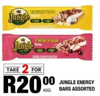 Take 'n Pay Jungle energy bars assorted offer