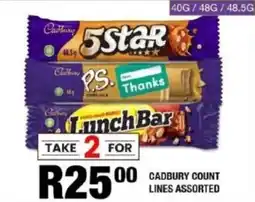 Take 'n Pay Cadbury count lines assorted offer