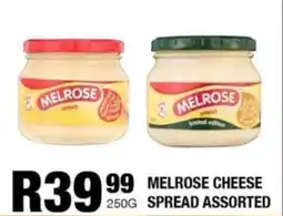 Take 'n Pay Melrose cheese spread assorted offer