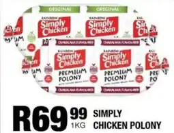 Take 'n Pay Rainbow Simply Chicken Polony offer
