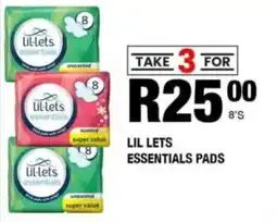Take 'n Pay Lil lets essentials pads offer