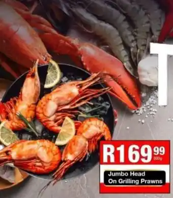 Take 'n Pay Jumbo Head On Grilling Prawns offer