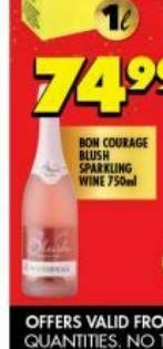 Shoprite Liquor Bon courage sparkling wine offer
