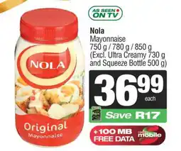 Spar Nola Mayonnaise offer