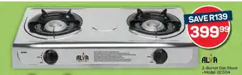 Pick n Pay Alva 2-Burner Gas Stove offer
