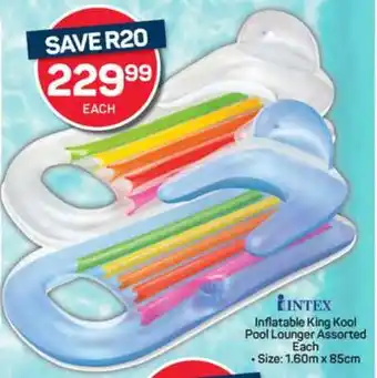 Intex Inflatable King Kool Pool Lounger