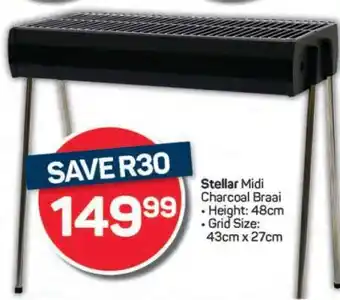 Pick n Pay Stellar Midi Charcoal Braai offer