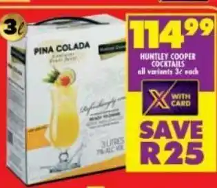 Shoprite Liquor Huntley cooper cocktails offer