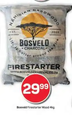Pick n Pay Bosveld Firestarter Wood 4kg offer