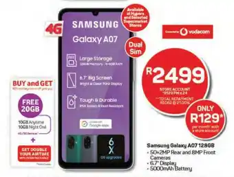Pick n Pay Samsung Galaxy A07 128GB offer