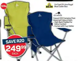 Pick n Pay Blue Mountain Casual 200 Camping Chair offer