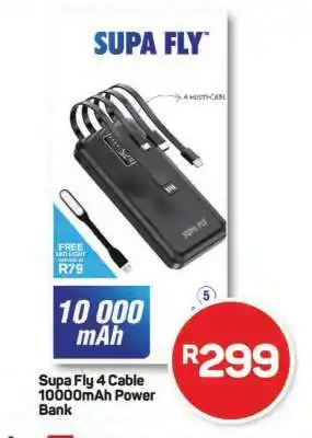 Pick n Pay Supa Fly 4 Cable 10000mAh Power Bank offer