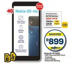 Pick n Pay Nokia 02-4G 32GB offer