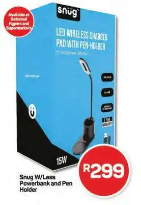Pick n Pay Snug W/Less Powerbank and Pen Holder offer