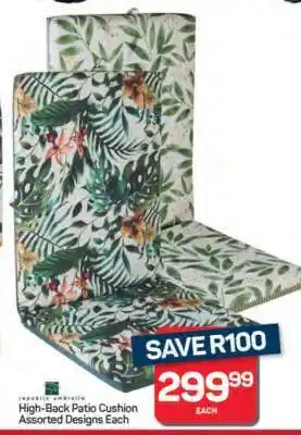 Pick n Pay Hypermarket High-Back Patio Cushion offer