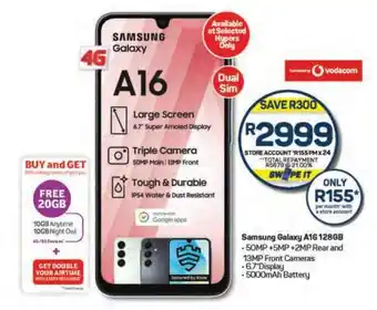 Pick n Pay Samsung Galaxy A16 128GB offer