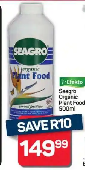Pick n Pay Hypermarket Seagro Organic Plant Food 500ml offer