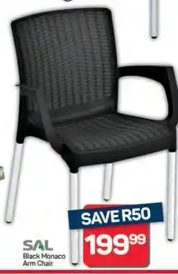Pick n Pay Hypermarket Black Monaco Arm Chair offer