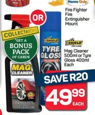 Pick n Pay Hypermarket Mag Cleaner 500ml or Tyre Gloss 400ml offer