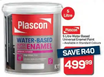 Pick n Pay Hypermarket Plascon Water-Based Enamel Paint offer