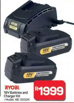 Pick n Pay Hypermarket RYOBI 18V Batteries and Charger Kit offer