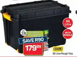 Pick n Pay Hypermarket ADDIS 85 Litre Rough Tote offer