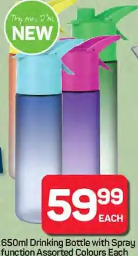 Pick n Pay Hypermarket 650ml Drinking Bottle with Spray offer