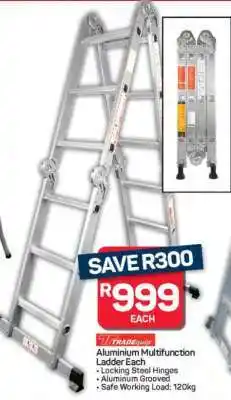 Pick n Pay Hypermarket Aluminium Multifunction Ladder offer