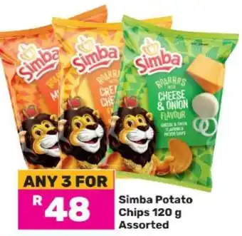 Game Simba Potato Chips 120 g Assorted offer