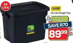 Pick n Pay Hypermarket ADDIS 45 Litre Rough Tote offer