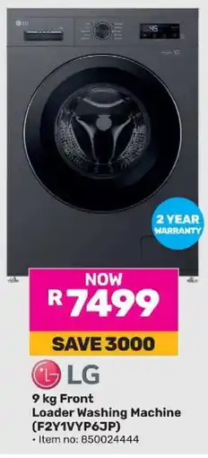 Game LG 9 kg Front Loader Washing Machine (F2Y1VYP6JP) offer
