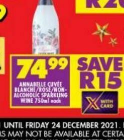 Shoprite Liquor Annabelle rose offer