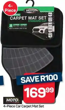 Pick n Pay Hypermarket 4-Piece Car Carpet Mat Set offer