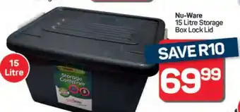 Pick n Pay Hypermarket Nu-Ware 15 Litre Storage Box Lock Lid offer