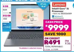 Game Lenovo Intel Core i5 Laptop offer