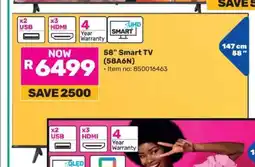 Game 58 Smart TV (58A6N) offer