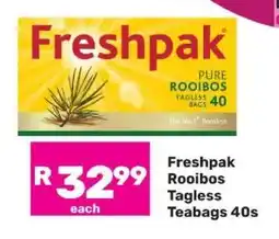 Game Freshpak Rooibos Tagless Teabags 40s offer