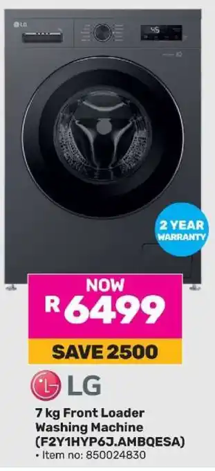 Game LG 7 kg Front Loader Washing Machine offer