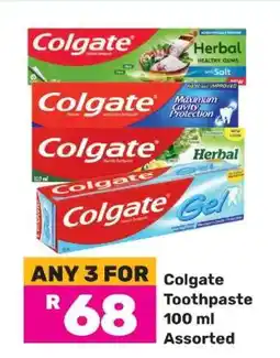 Game Colgate Toothpaste 100 ml Assorted offer