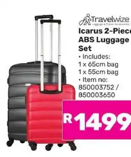 Game Icarus 2-Piece ABS Luggage Set offer