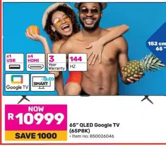 Game 65” QLED Google TV (65P8K) offer