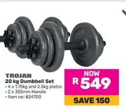 Game TROJAN 20 kg Dumbbell Set offer