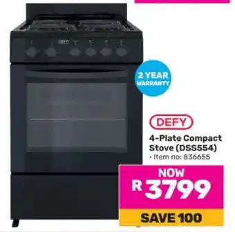 Game Defy 4 Plate Compact Stove DSS554 offer